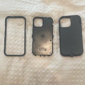 Black otter box iPhone 12 case